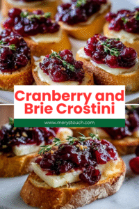 Cranberry and Brie Crostini 1 47