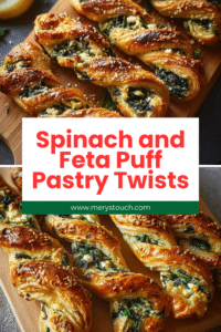 Spinach and Feta Puff Pastry Twists 1 53