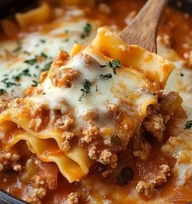 Bowl of delicious Crock Pot Lasagna Soup topped with cheese and herbs