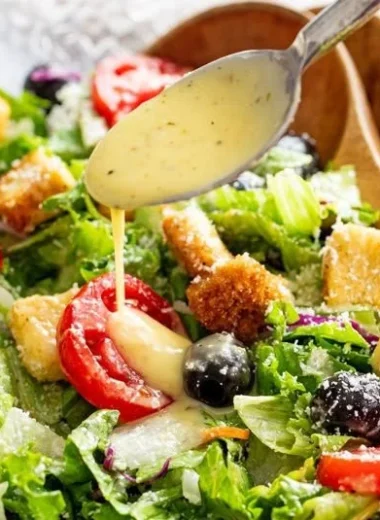 Delicious Olive Garden Salad with fresh greens and Italian dressings
