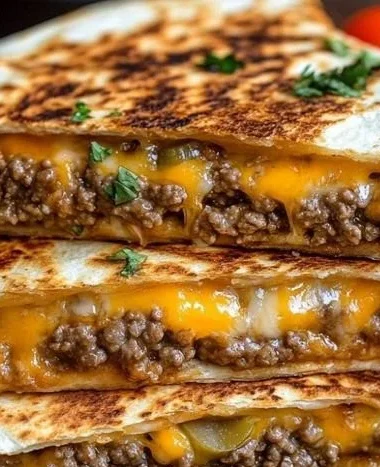Delicious Smashburger Quesadillas served with vibrant toppings