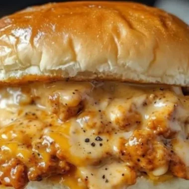 Cajun Chicken Sloppy Joe served on a bun with toppings