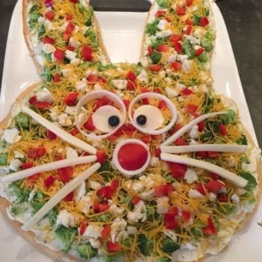 Plate of easy Easter appetizers for festive gatherings