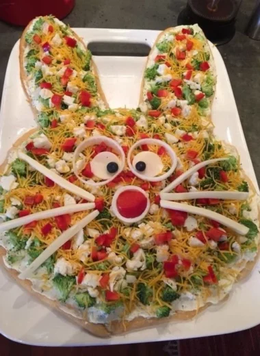 Plate of easy Easter appetizers for festive gatherings